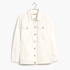 Madewell Oversized Jean Jacket in Tile White XS